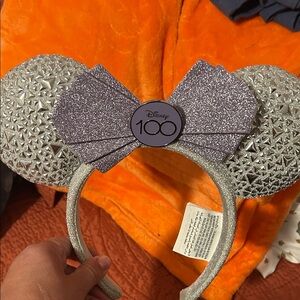 Disney Glittery Silver and Lavender Headband